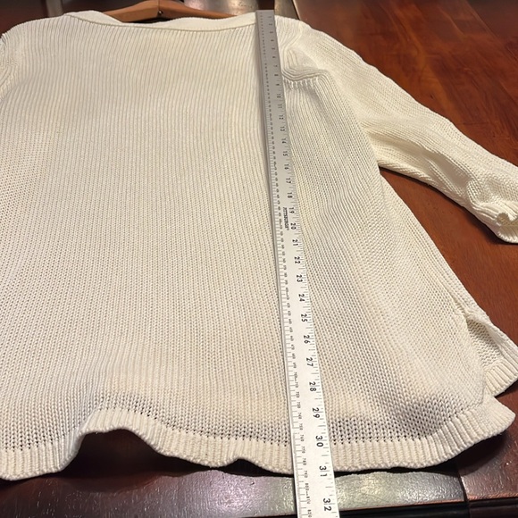 Boden Off White Knit Boat Neck Sweater Size 16 - Picture 5 of 7